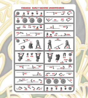 Victrix VXDA016 - Early Saxon Unarmoured Warriors