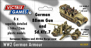 Victrix German 88mm Gun and Sd.Kfz.7 12mm/1:144 scale VX12029