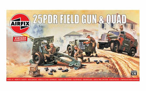 Airfix 1:76 25PDR Field Gun and Quad