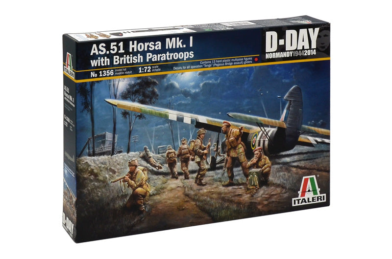 Italeri AS.51 HORSA Mk.I with BRITISH PARATROOPS 1/72