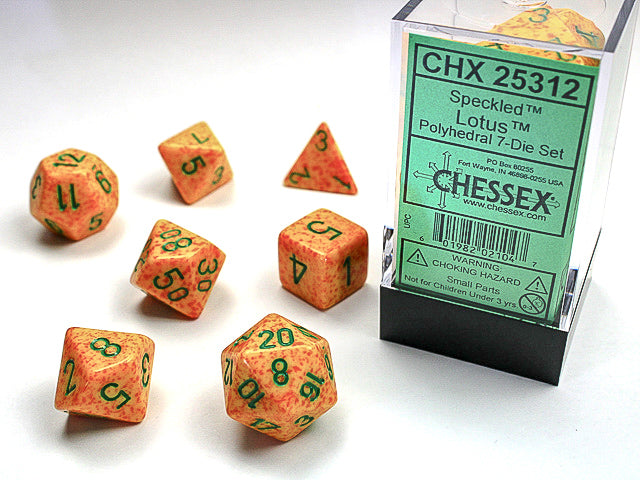 Chessex Dice Set- Speckled® Polyhedral Lotus™ 7-Die Set