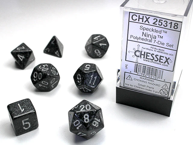 Chessex Dice Set-Speckled Ninja