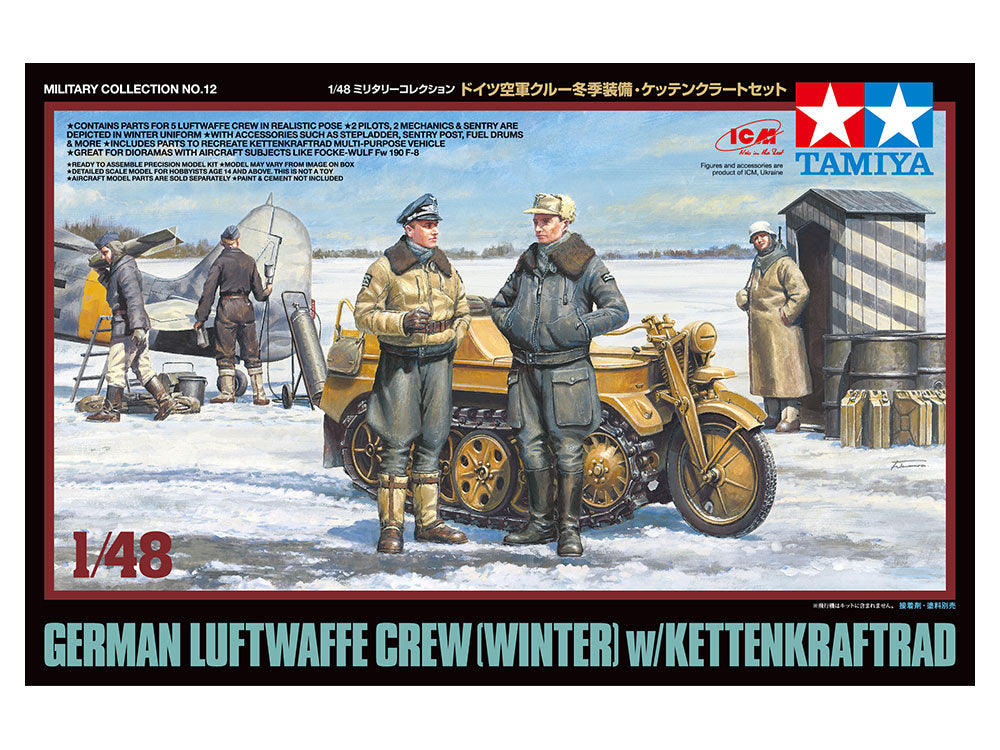 Tamiya 1/48 Luftwaffe Crew and Kettenkraftrad