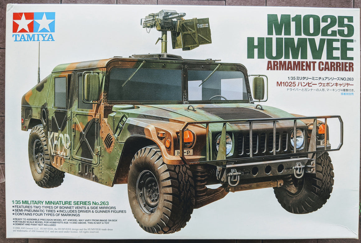 Tamiya M1025 Humvee Armament Carrier