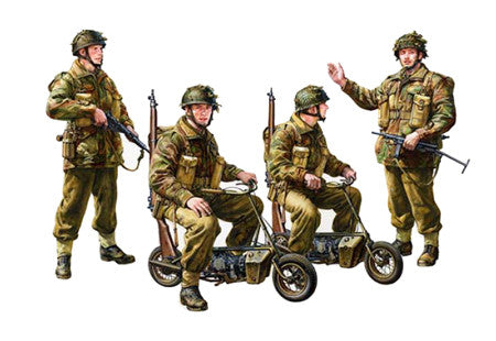 Tamiya British Paratroopers w/Small Motorcycle