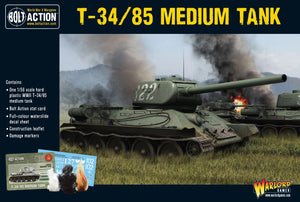 Bolt Action WWII T-34/85 Medium tank