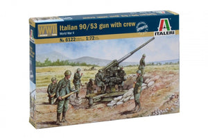 Italeri Italian 90/53 Gun with Crew