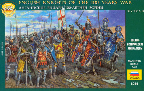 Zvezda 8044 English Knights Of The 100 Years War