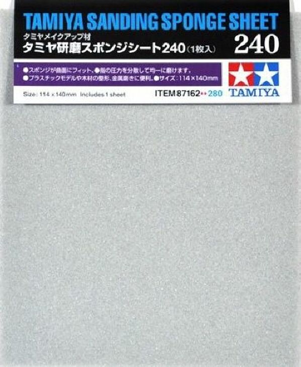 Tamiya Sanding Sponge Sheet - 240
