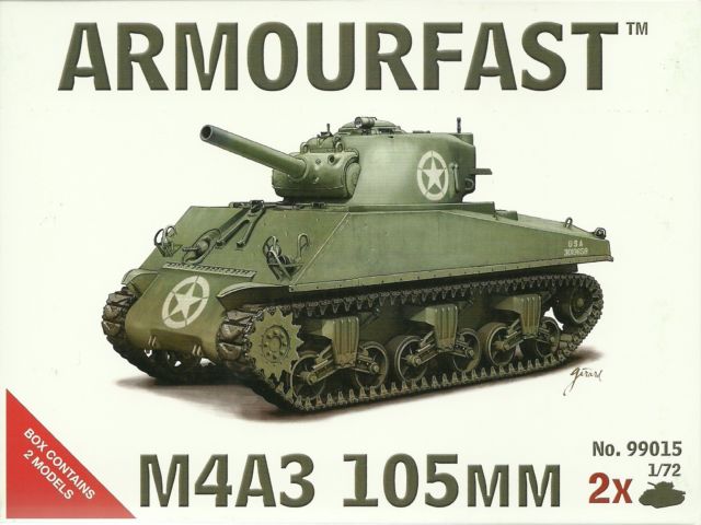 Armourfast 99015 Sherman M4A3 105mm