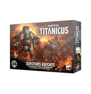 Adeptus Titanicus Questoris Knights with Thunderstrike Gauntlets & Rocket Pods