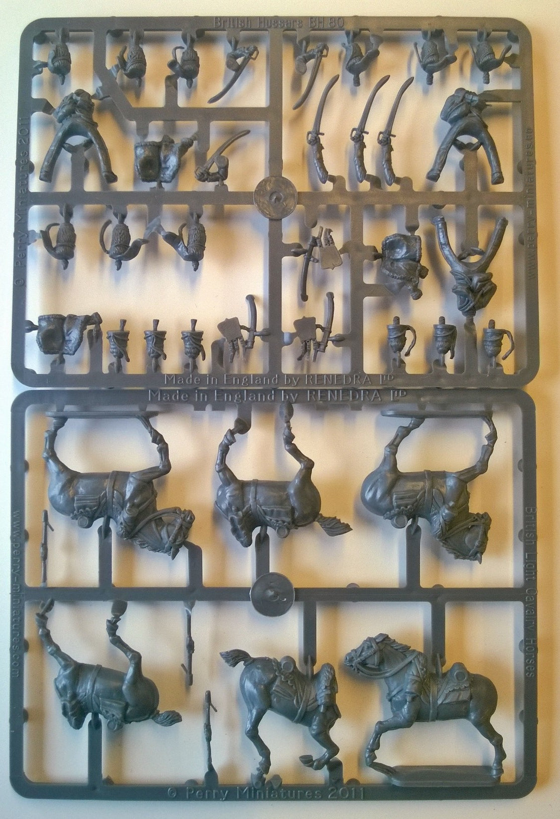 Perry Miniatures Napoleonic British Hussars sprue