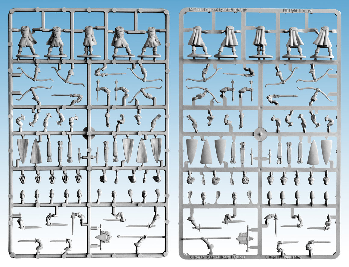 Oathmark Elf Light Infantry Single Sprue