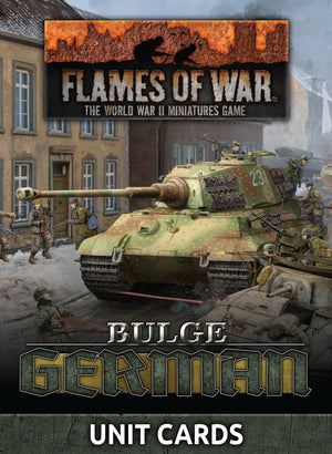 Bulge: German Unit Cards - Flames of War