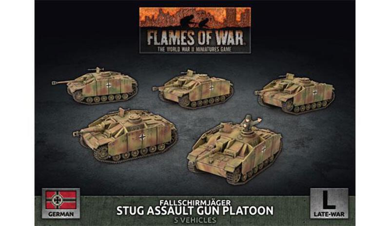 Fallschirmjager Stug Assault Gun Platoon - Flames of War