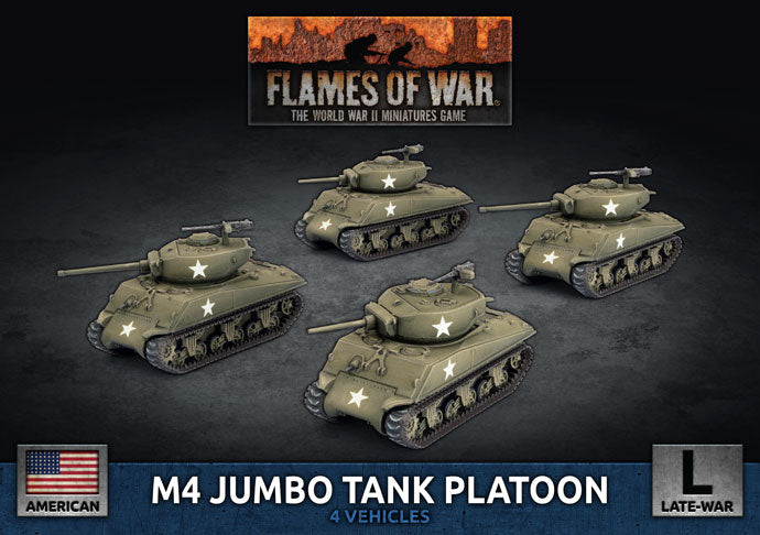 Flames of War - M4 Jumbo Tank Platoon