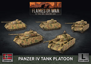 Panzer IV Tank Platoon - Flames of War