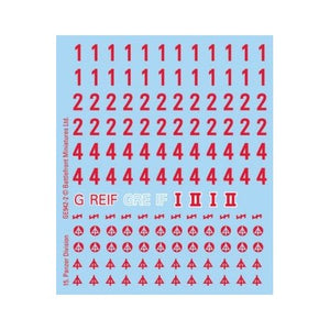 GE942 DAK Decals - Flames of War