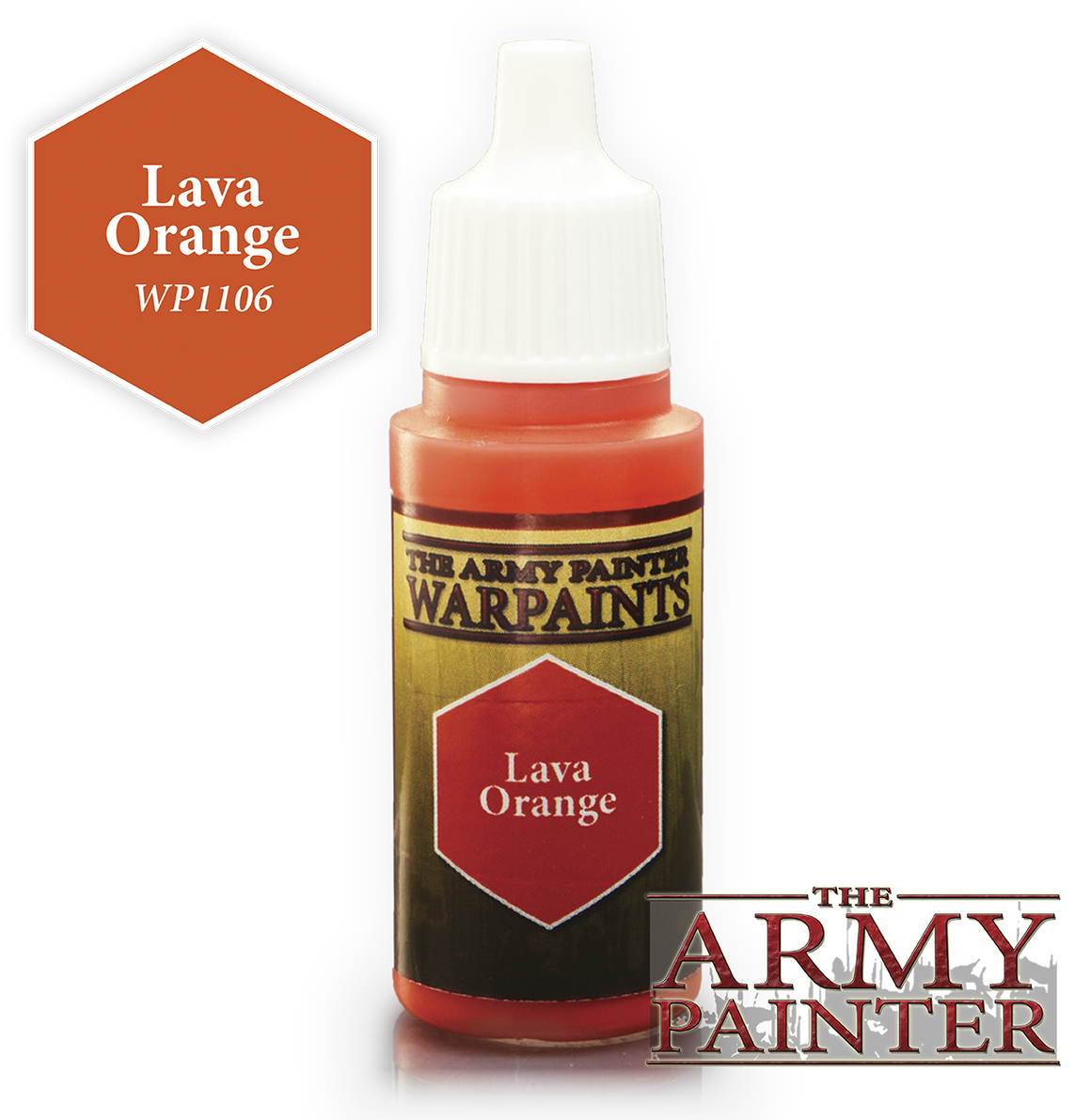 Army Painter Acrylic Warpaint - Lava Orange