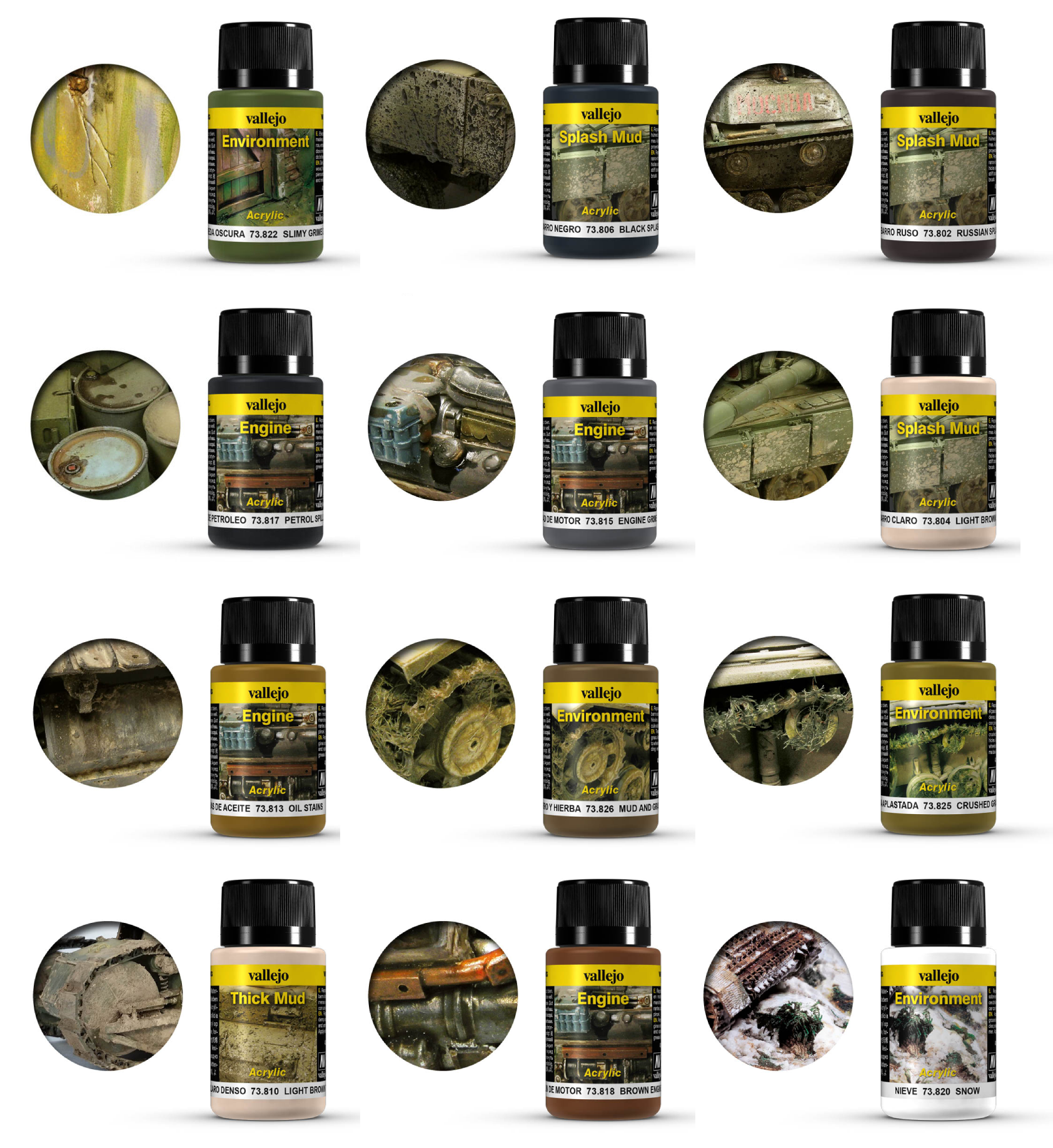 Vallejo Rust Texture Weathering Effects 40ml Bottle Paint 73.821 