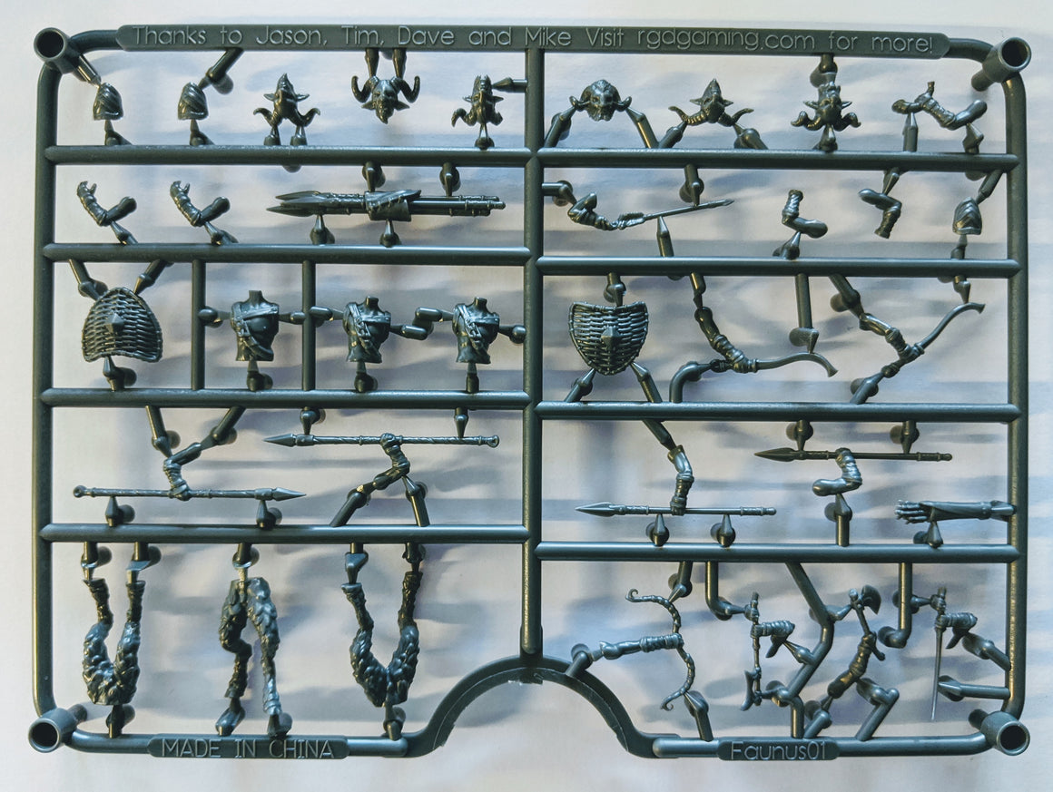 RGD Gaming Faun Warband sprue 01