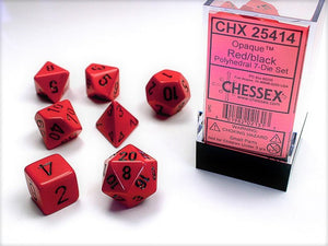 Chessex Dice Set- Red/Black