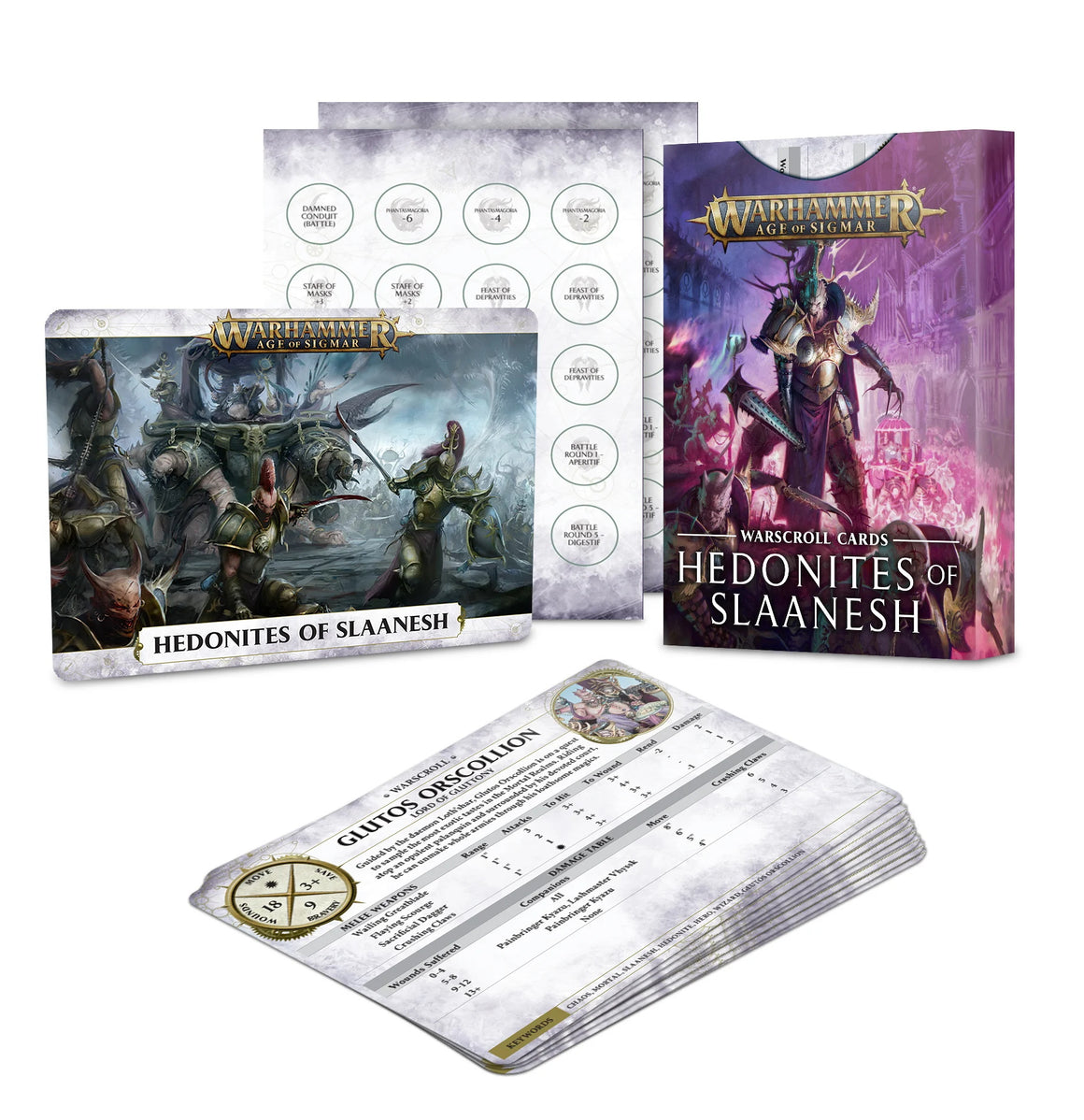 Warscroll Cards: Hedonites of Slaanesh