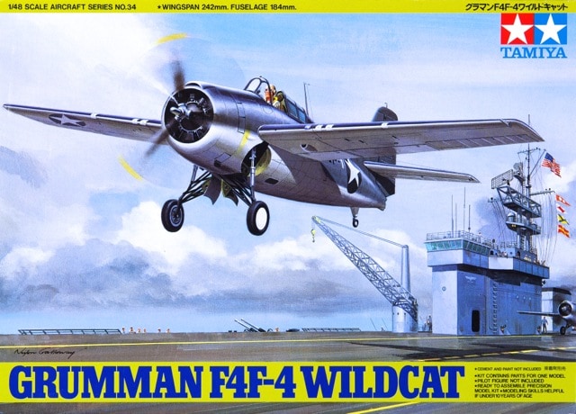 Tamiya 61034 1/48 Grumman F4F-4 Wildcat