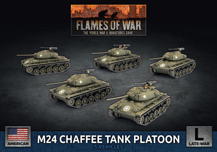 Flames of War - M24 Chaffee Tank Platoon