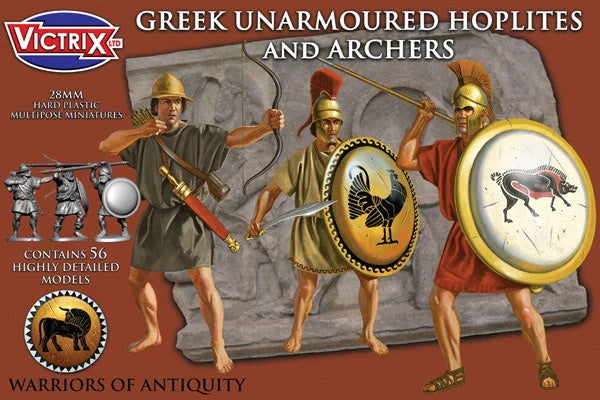 Victrix VXA005 - Greek Unarmoured Hoplites and Archers