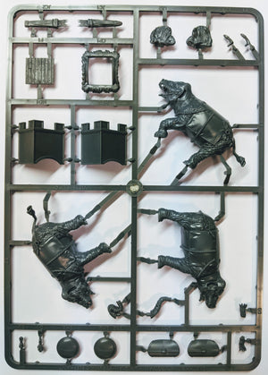 VXA029 - African War Elephant and Crew sprues