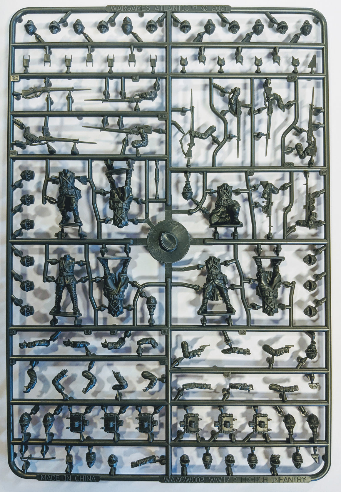 Cannon Fodder 1 Corpo Sprue, Wargames Atlantic, 28 Mm, Plastica, Miniature Per Wargame, WAADF005 - Foto 5