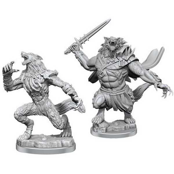 Wizkids Magic The Gathering Unpainted Minis - Arlinn Kord and Tovolar