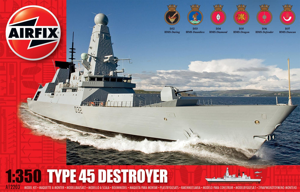 Airfix Type 45 Destroyer 1:350