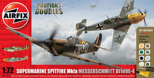Airfix  Spitfire MkIa and Messerschmitt Bf109E-4 Dogfight Doubles Gift Set 1:72