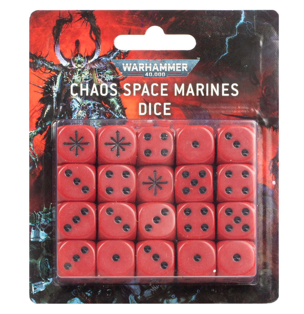 WARHAMMER 40000 :CHAOS SPACE MARINES DICE