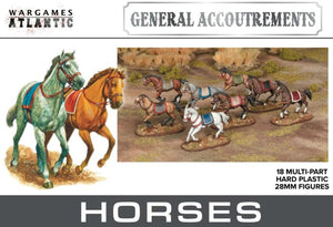 Wargames Atlantic General  Accoutrements: Horses 28mm
