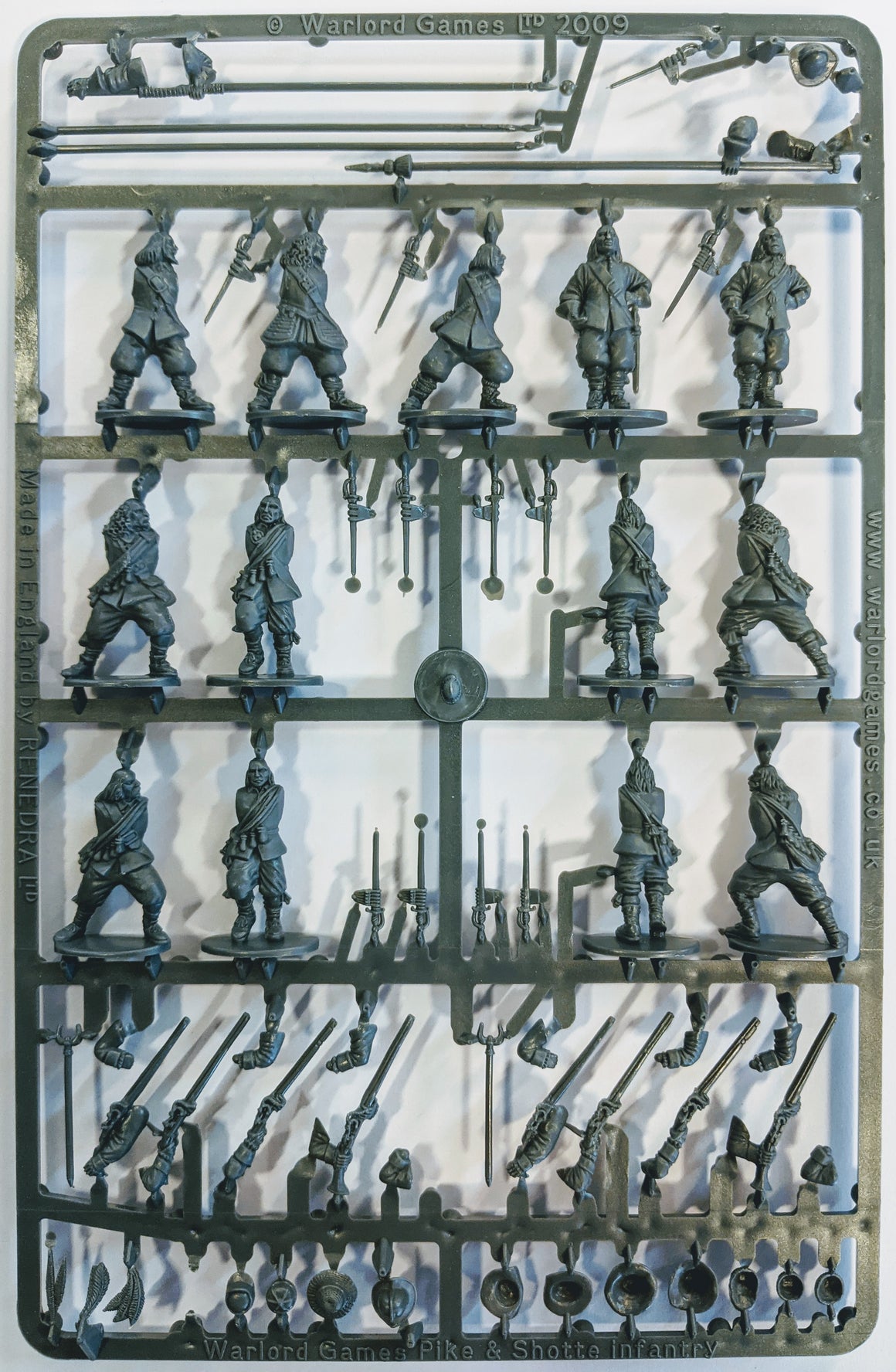 Black Powder Pike & Shotte Infantry Sprue 28mm Warlord