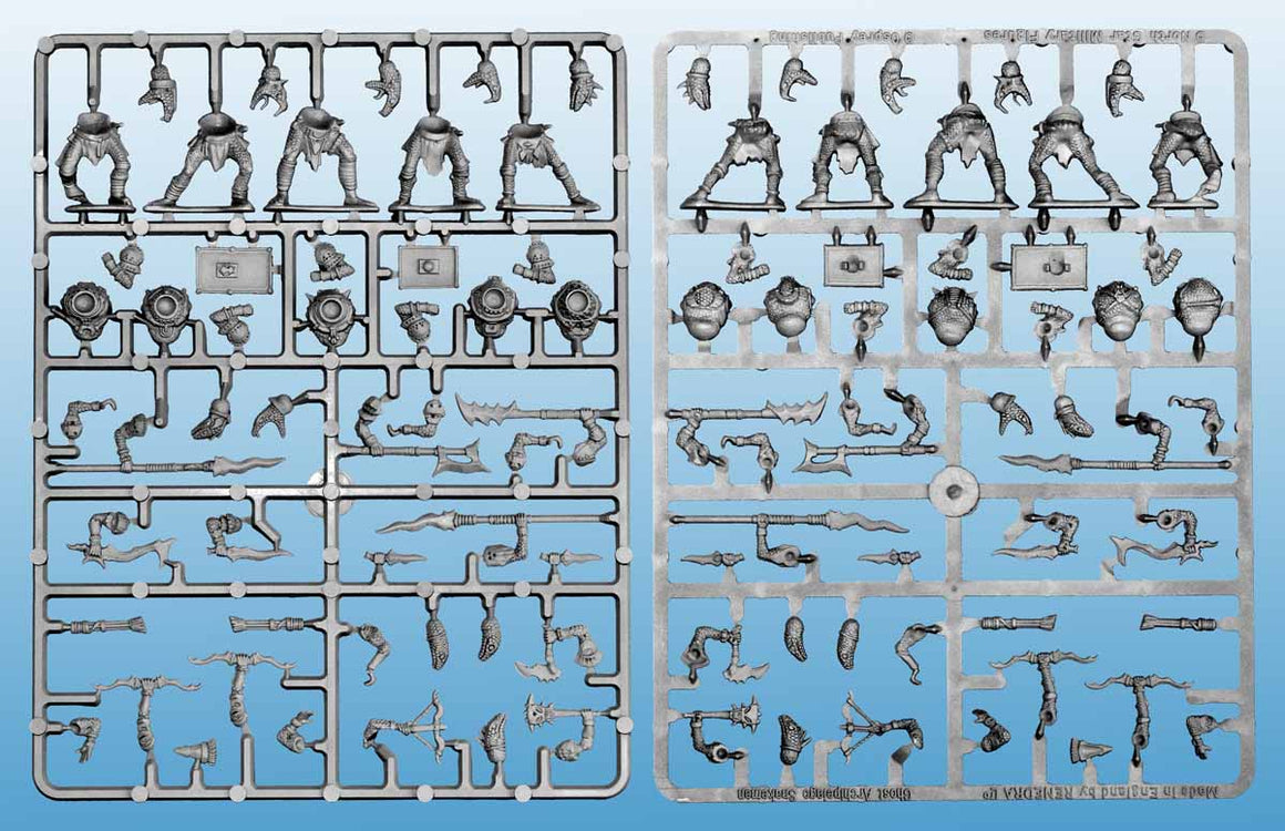 GHOST ARCHIPELAGO Snake-Men 'Frostgrave' Single Sprue